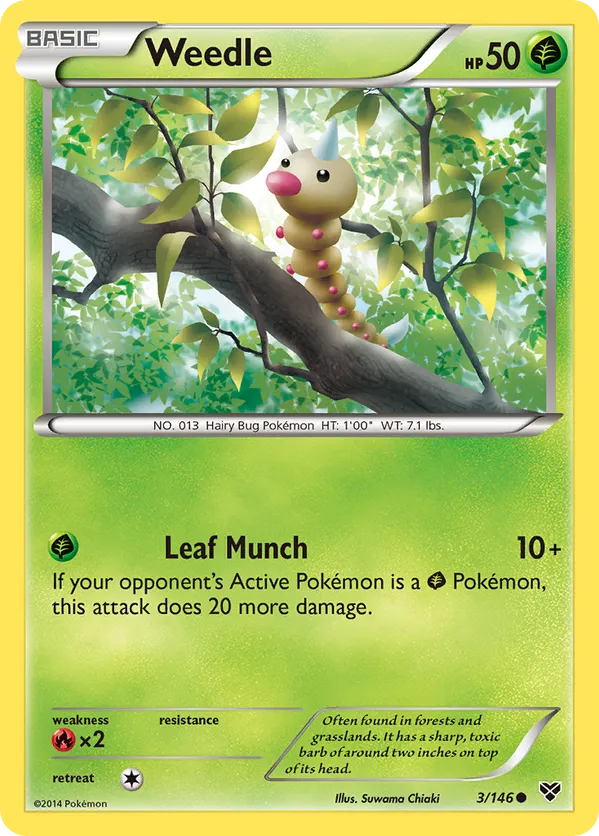 rare weedle card Pokmon Weedle Reverse Holo 5/108 XY Evolutions - CGC 9