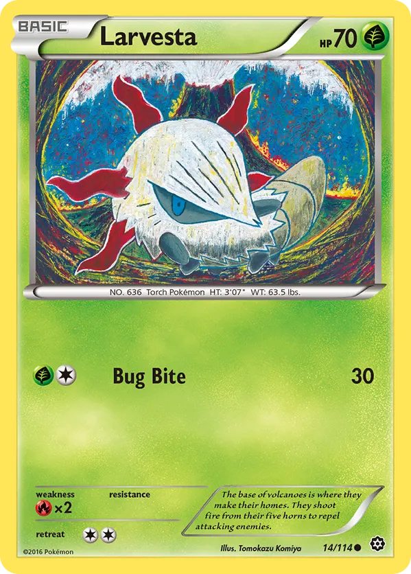larvesta pokemon card value Noble Victories Common Colorless Retreat Cost Most Expensive Larvesta Pokmon Cards