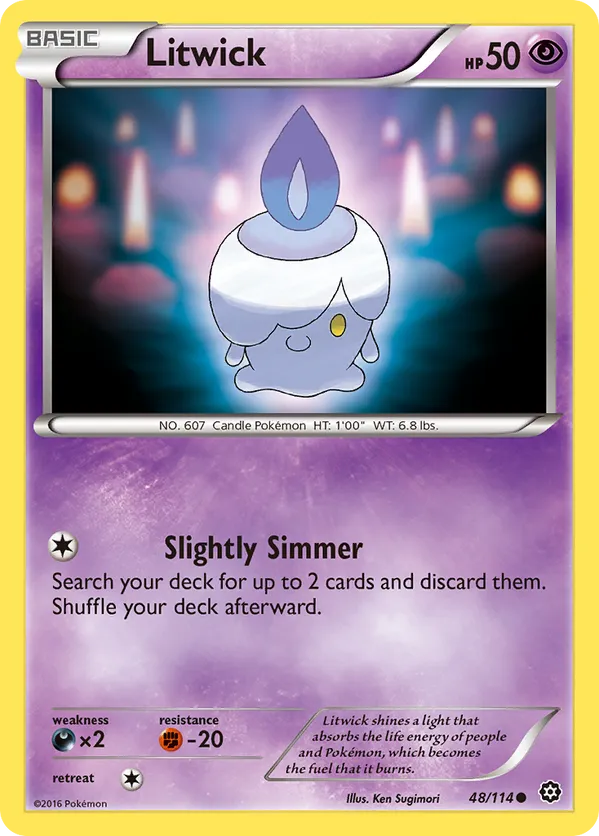 Litwick #048/114 Steam Siege | pkmn.gg