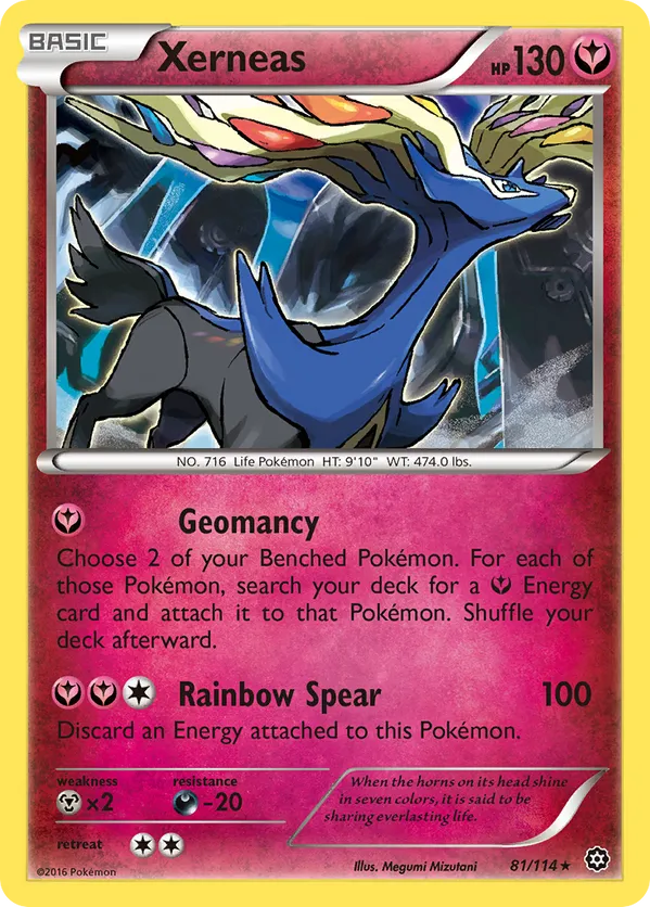 how rare is xerneas pokemon card 2026 Cri En-chaos Rising 091 Illustration PSA 10 Graded pokemon XY Promos Xerneas EX Xerneas 78/185 Price 2026 |