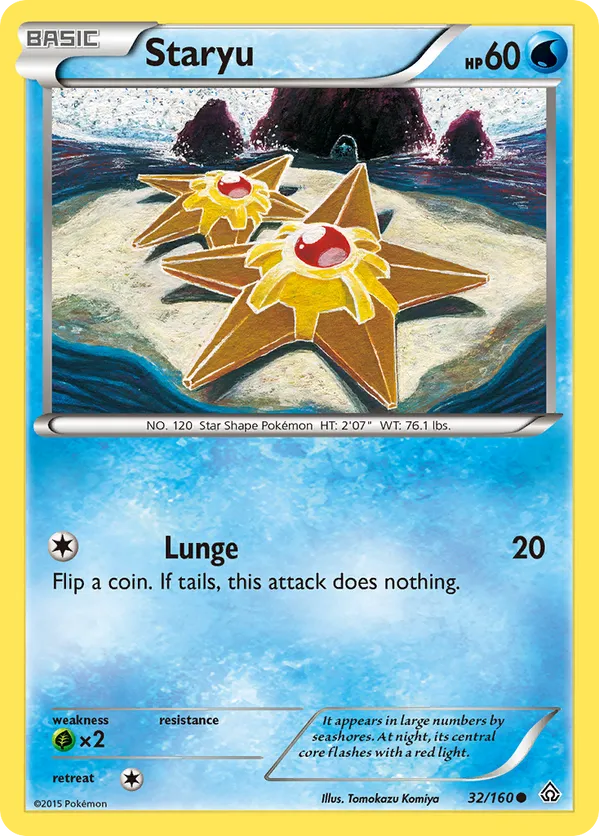 how much is a staryu pokemon card worth - 30/108 - Evolutions Colorless Artist Staryu 122/146 Legends Awakened -
