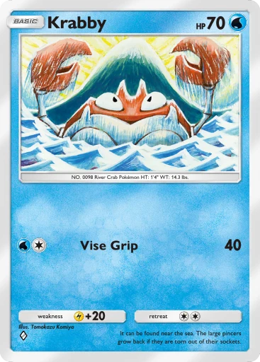 japanese krabby pokemon card Krabby 2006 Japanese EX: Miracle Crystal #020/075 1st Edition Price Guide