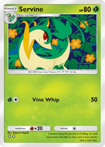 Servine | Pokmon Cards and Details | pkmn.gg