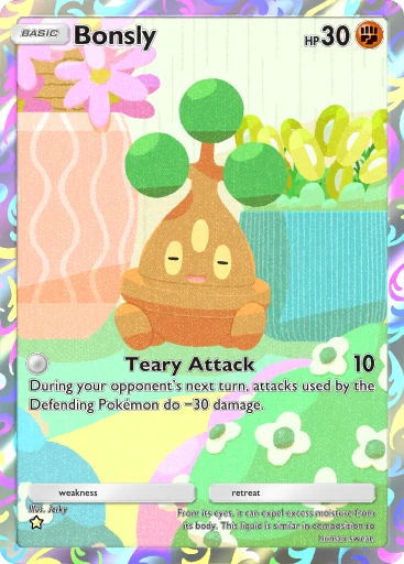 bonsly pokemon cards Rota's Bonsly 005/020 main image 1