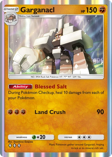 garganacl pokemon card Garganacl | Pokémon Cards and Details