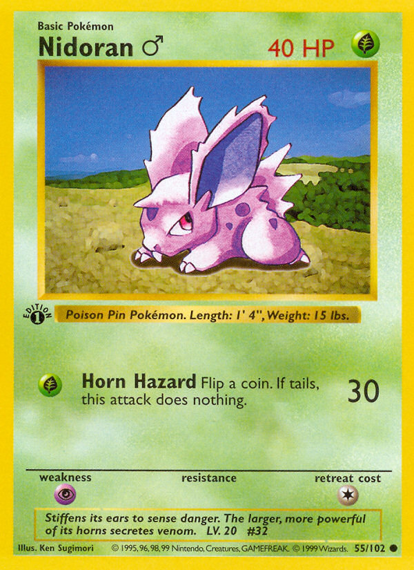 2016 nidoran pokemon card value [Psychic Male]   Mikes Game Shop Pokmon Hit Points60 HP Form Nidoran  | Pokmon Cards