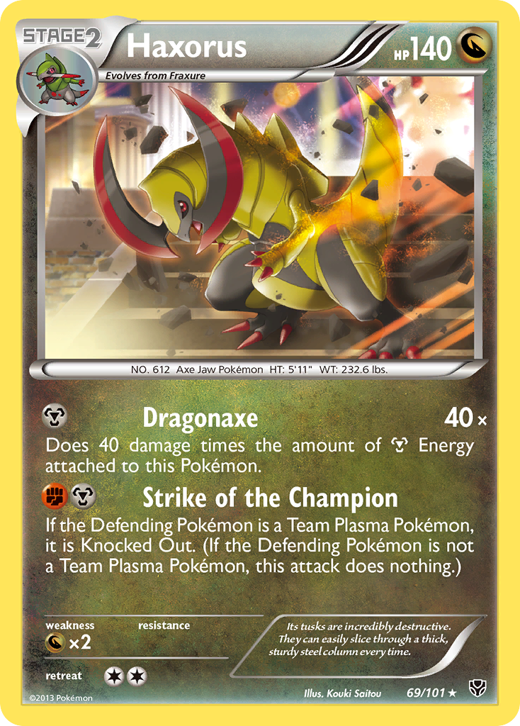 haxorus pokemon cards Haxorus reverse holo 112/172 – PokePlugZa main image 1