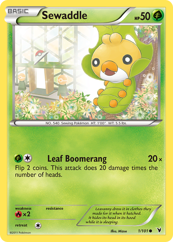 pokemon sewaddle card - Sun & Moon - Unified Minds - Plasma Storm Type 3D Cutout Sewaddle  Weasyl