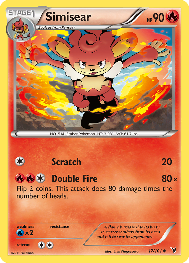 Simisear | Pokmon Cards and Details | pkmn.gg