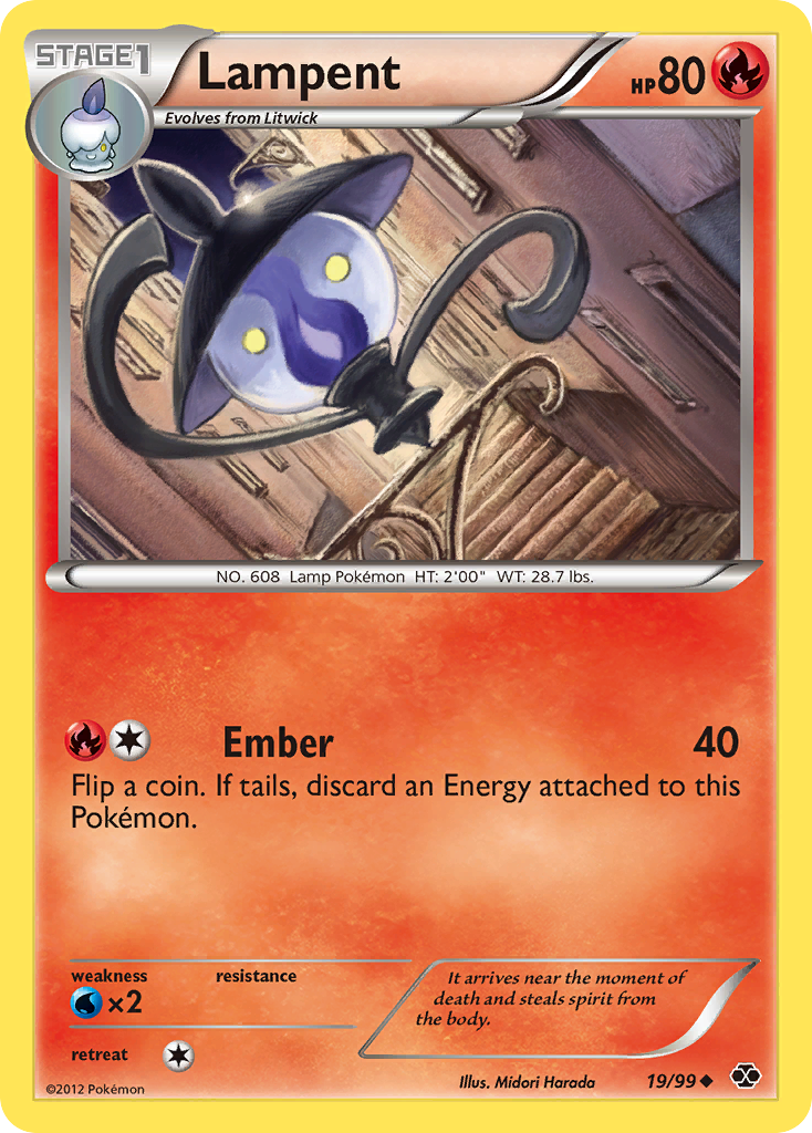 pokemon lampent card h122 Promo Pokmon Game Gym Challenge Pokmon Treasurer 1 (Used) 925978187| magi -TCG Marketplace- Fire Reignite (20) Attach a Fire Energy card from your discard pile to 1 of your Pokmon Pokmon Lampent Pokemon | Mercari