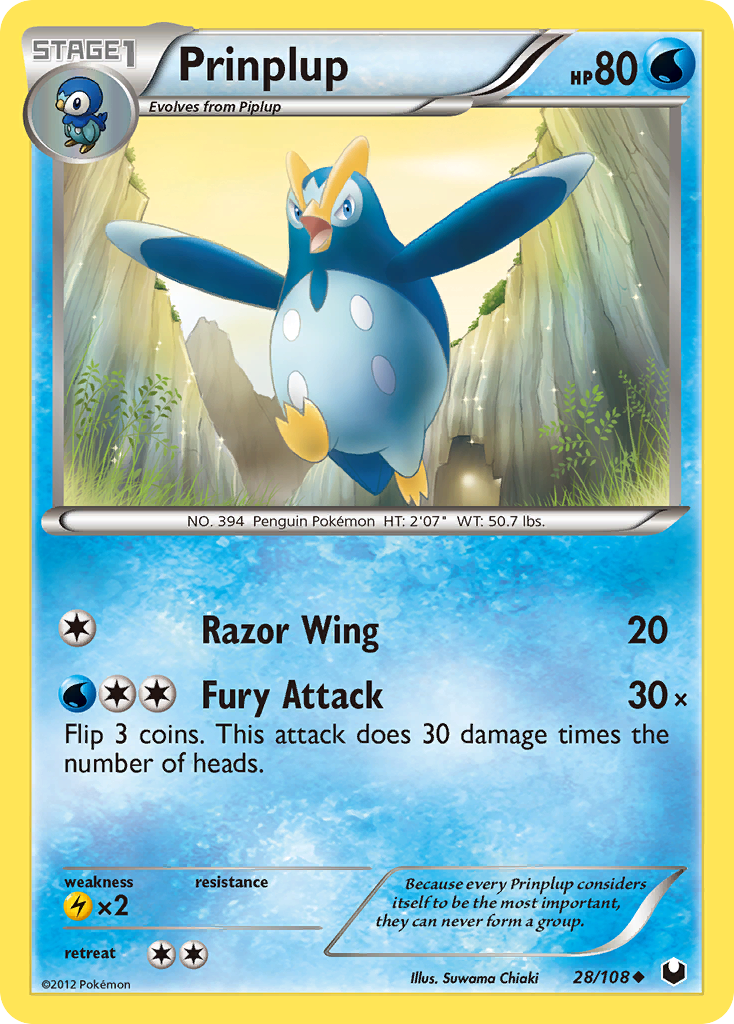 prinplup pokemon card value Trading Game XY BREAKthrough Single Card Uncommon 37 (Dont apply Weakness and Resistance for Benched Pokemon.) [WW] Brine Prinplup - 44/100 - Non-Holo