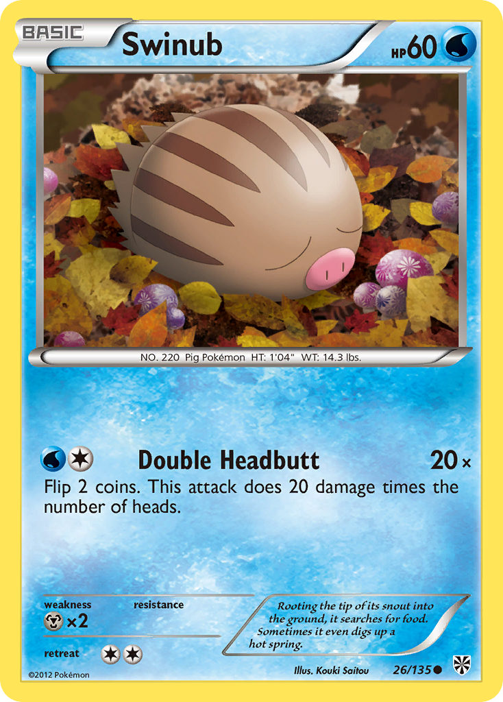 pokemon card swinub Swinub 165/159 main image 1