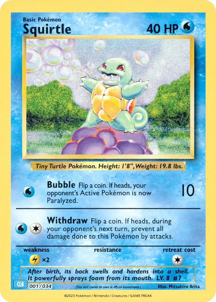 pokemon card squirtle Japanese AR 052/049 SVG Special Deck Set Protected in a tamper EVERY Squirtle Pokemon Card EVER