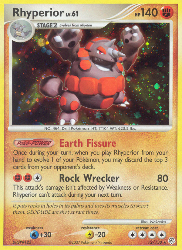 rhyperior pokemon card value V - 181/189 Full Art Ultra Rare Colorless Rocky Tackle (180) This Pokmon also does 30 damage to itself Rhyperior 91/196 - SWSH11 Lost