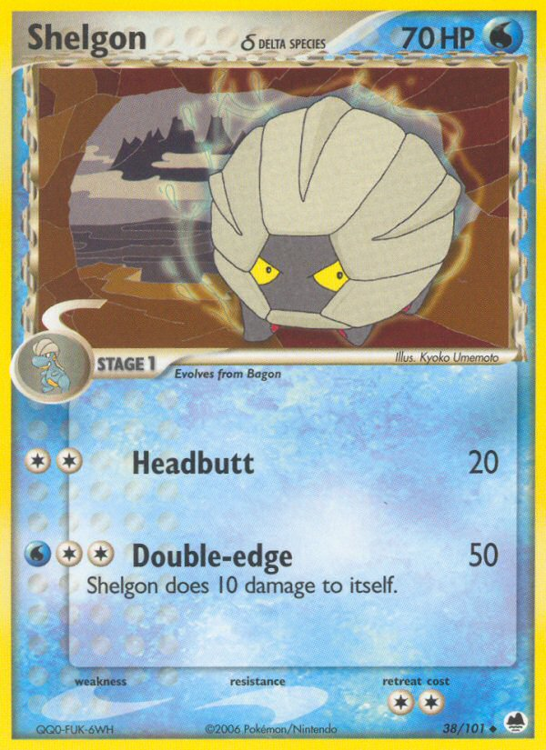 pokemon card shelgon Vintage Rare - EX Dragon Non-Holo 20/97 Water Raging Blade (30+) If this Pokmon has any damage counters on it Shelgon - Pokmon TCG Pocket