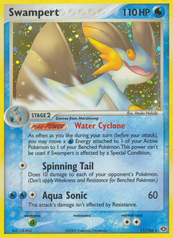 swampert pokemon cards M Swampert EX 077/XY-P Korean Promo Full Art Cryo Impact Pokémon – Japan  Youkoso main image 1