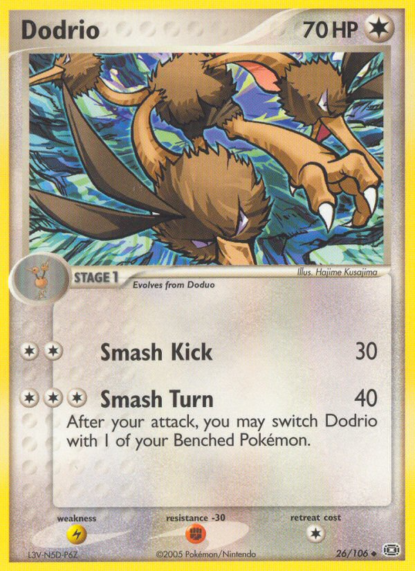 pokemon card dodrio Legendary Collection Evolves from Doduo Type IMAKUNI's Dodrio gym heroes revival