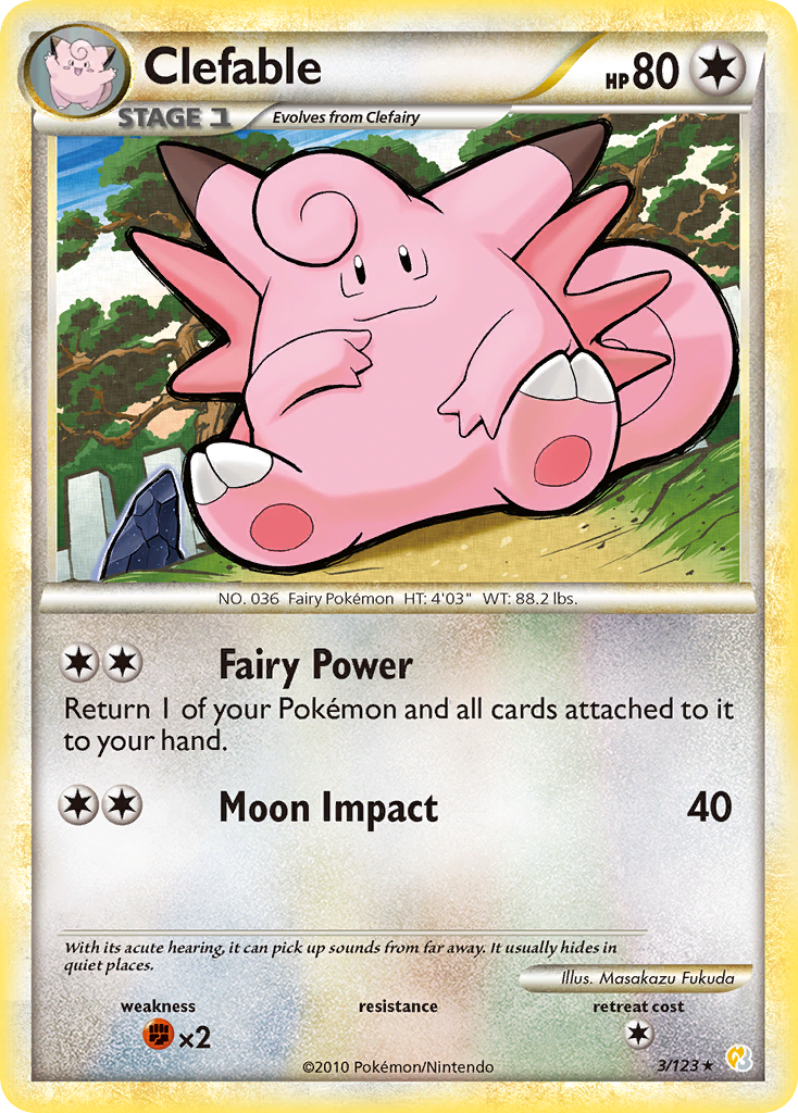 pokemon clefable card PSA 8 NM - MT main image 0
