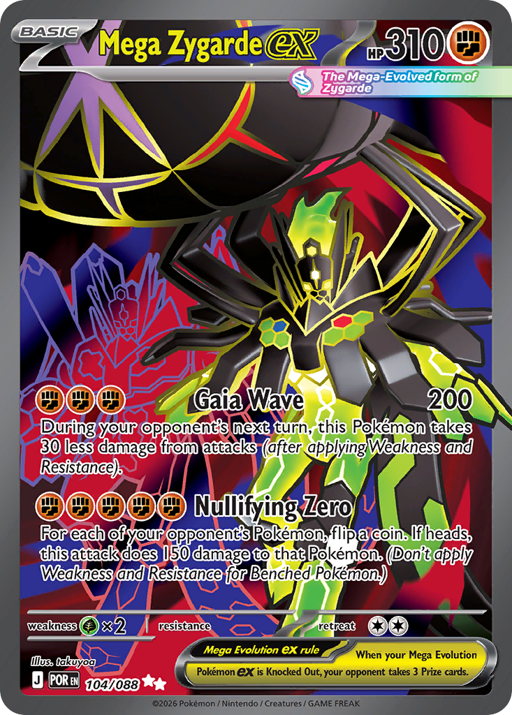 Mega Zygarde ex #104/088 Perfect Order | pkmn.gg