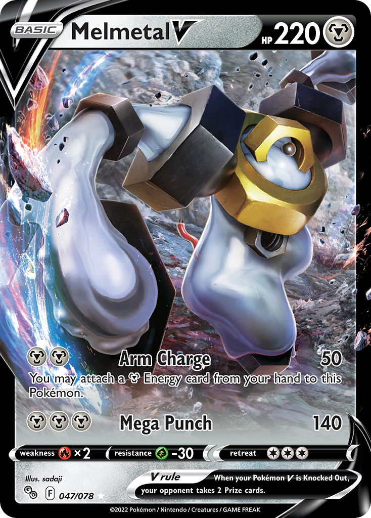 shiny melmetal pokemon card Pokémon Game PROMO 291/S-P shuffle your deck Pokemon GO 075/078 Melmetal V