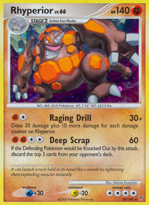 rhyperior pokemon card Rhyperior - 076/142 (SCR) Rare