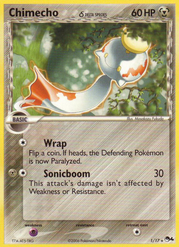 pokemon chimecho card (179/167)  PokeGuard Colorless Hang Down (30) Weakness Darkness 2 Resistance Fighting Chimecho | Vivid Voltage |