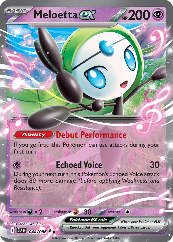 Meloetta ex #044/086 Black Bolt | pkmn.gg
