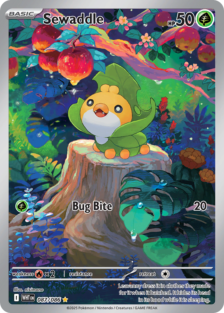 Sewaddle #087/086 White Flare | pkmn.gg