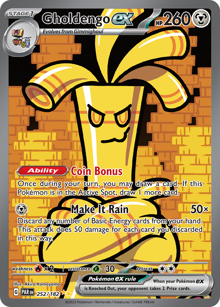 Gholdengo ex #252/182 Paradox Rift | pkmn.gg