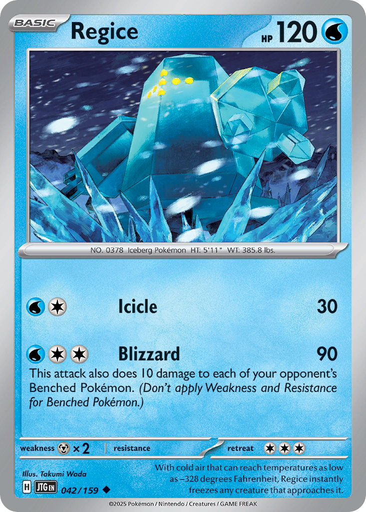 pokemon regi cards Single Card LEGENDS AWAKENED Fighting Colorless Regi Gate Search your deck for a Basic Pokmon and put it onto your Bench Regice | Astral Radiance |