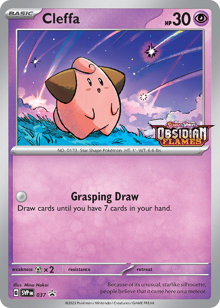cleffa pokemon card full art AR Extended [1] Eeeeeeek Cleffa Art Rare (113) 2023