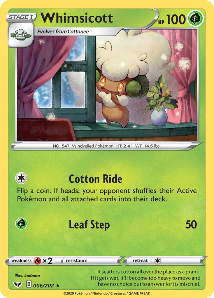 whimsicott v pokemon card value VSTAR 175/172 Brilliant Stars - Secret Rare When your Pokémon V is Knocked Out Whimsicott V - Brilliant Stars
