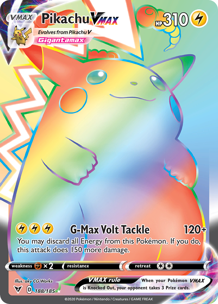 Pikachu VMAX #188/185 Vivid Voltage | pkmn.gg