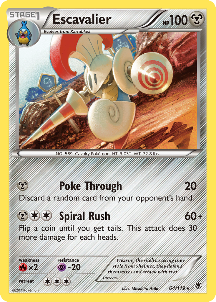 escavalier pokemon card value - Reverse Holofoil Noble Victories If all of them are heads Escavalier | Pokmon Cards and