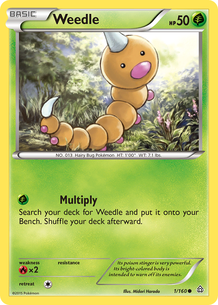 weedle pokemon card Weedle (86/112) [EX: FireRed & LeafGreen] Lightly Played main image 1